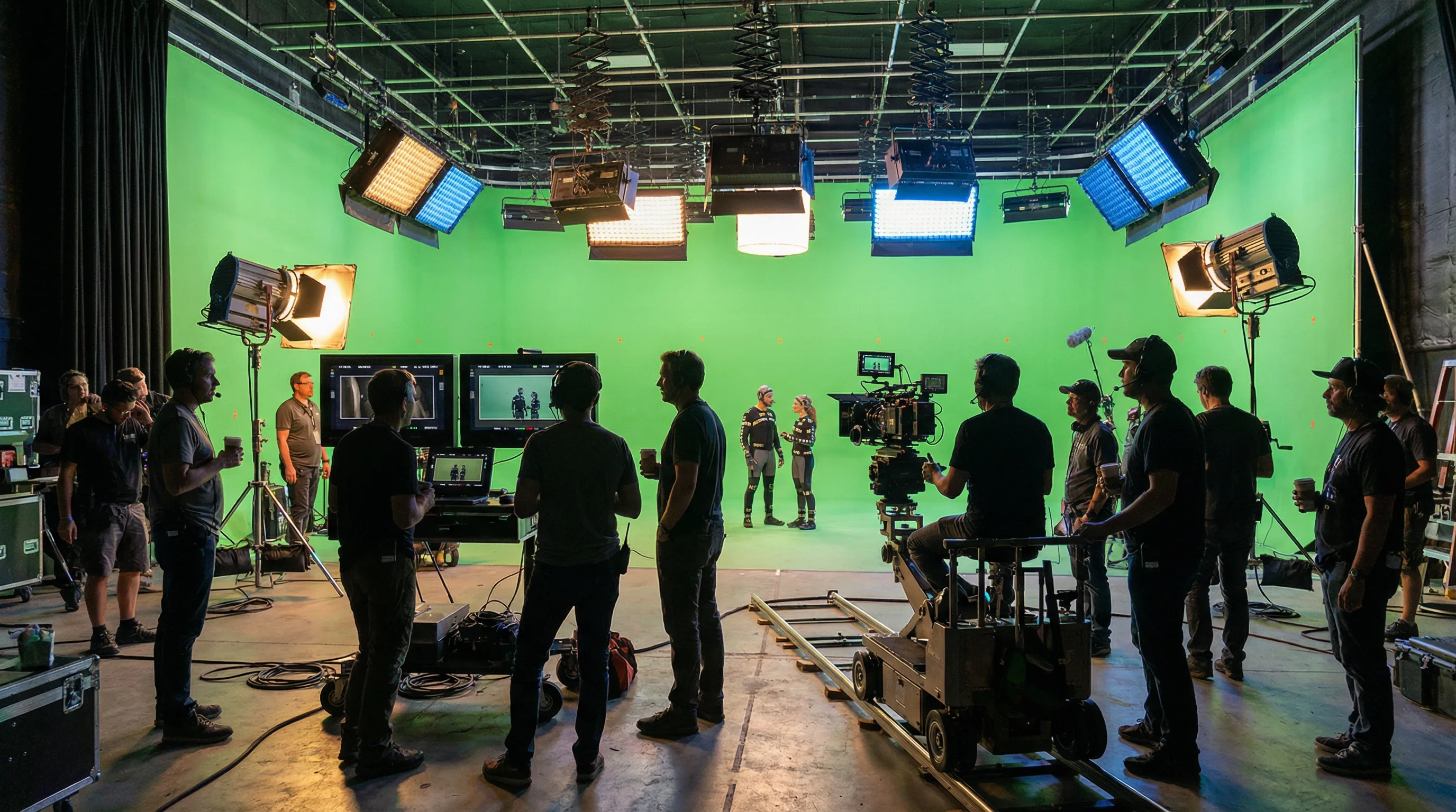 比安卡专业影棚绿幕拍摄现场